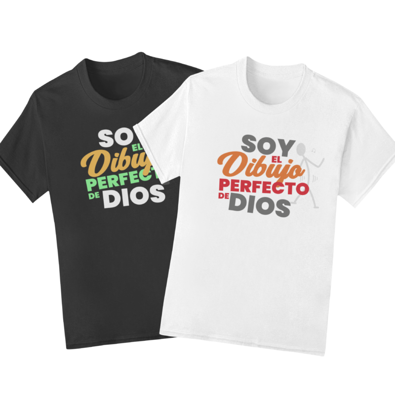 Combo camisetas El dibujo perfecto de Dios